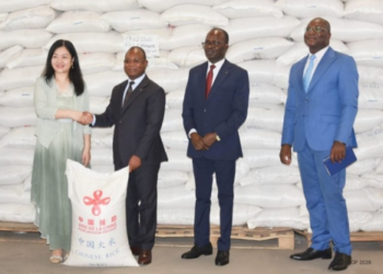 Sécurité alimentaire : le Togo bénéficie d’un don de 2525 tonnes de riz de la Chine